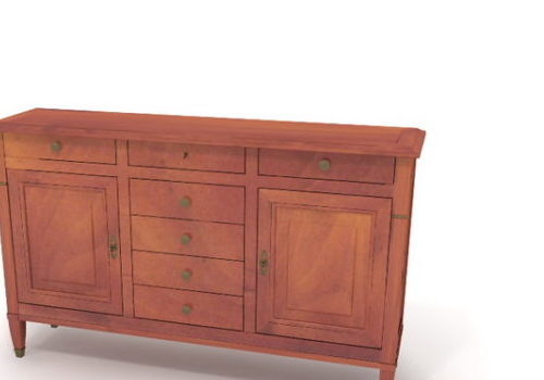Red Wooden Dresser, Antique Dresser Furniture