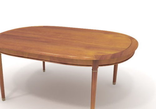 Wooden Oval Dining Table Furniture