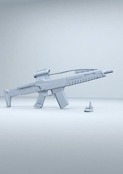 Xm8 Assault Rifle Gun Weapon