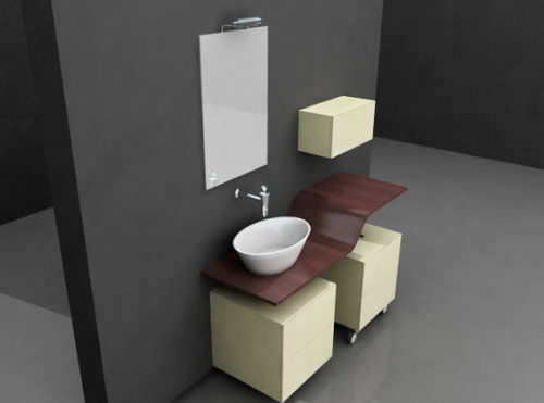 Home Bathroom Vanity Single Sink