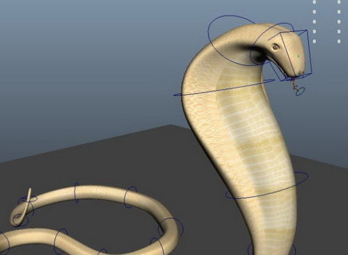 Africa Cobra Snake Rigged