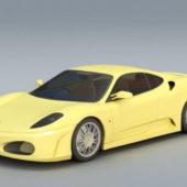 Yellow Ferrari Car