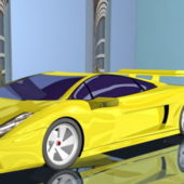 Sport Car Yellow Lamborghini