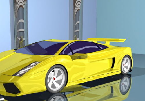 Sport Car Yellow Lamborghini
