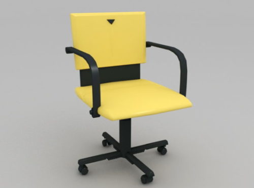 Yellow Office Wheel Chair