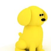 Cartoon Toy Yellow Pet Dog Animals