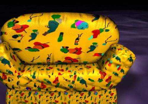 Yellow Sofa Chair Home Furniture