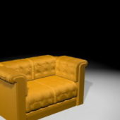 Yellow Tufted Loveseat Furniture