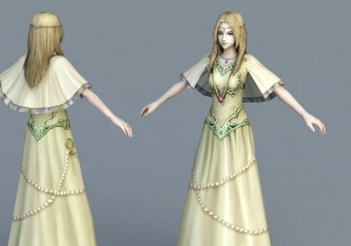 Young Character Medieval Princess