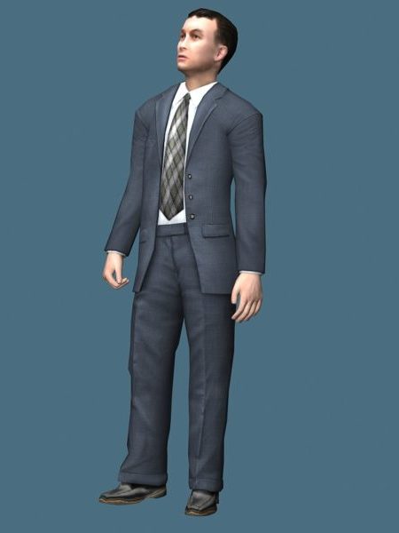 Young Businessman In Standing Pose | Characters
