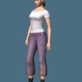 Young Girl Rigged | Characters