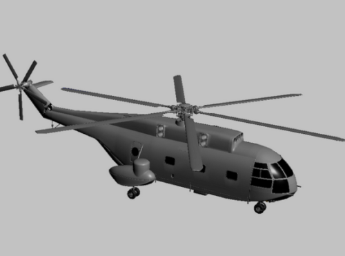 Military Z-8 Helicopter