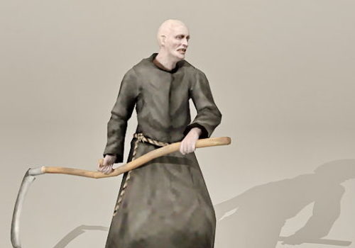 Character Zombie Friar Monk