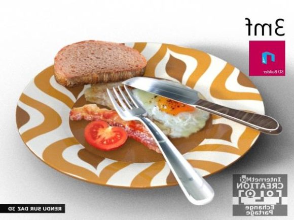 Egg Food Dish With Spoon Fork