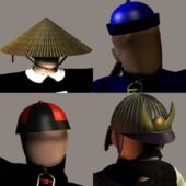 Oriental Hat With Game Character