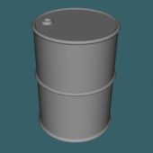 Low Poly Oil Barrel