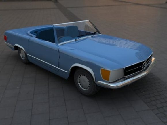 Vintage Convertible Car 560sl