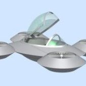 Aircar Drone Futuristic Transport