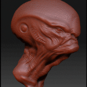 Alien Man Figure Character