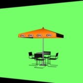 Outdoor Umbrella With Table Chairs