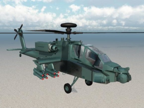 Apache Fighter Helicopter