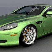 Green Aston Martin Db9 Car