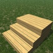 Wood Step Deck Stairs
