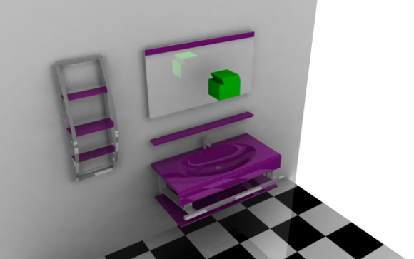 Purple Bathroom Sanitary