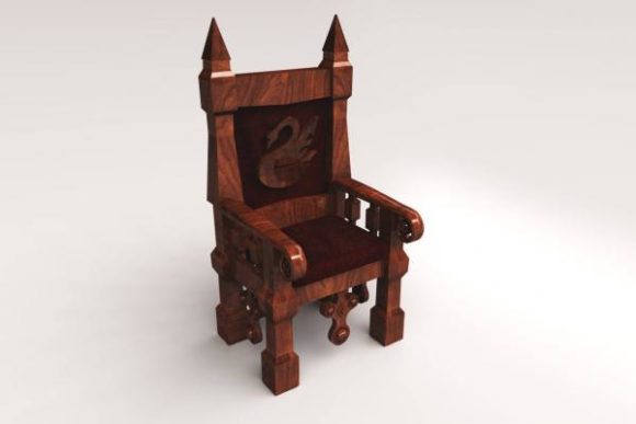 Wood Birdmans Throne Chair