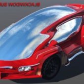 Glass Front Car Futuristic Vehicle