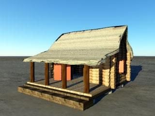 Log House Building