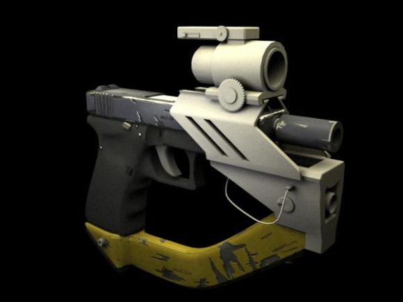 Sci-fi Glock Gun