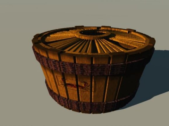 Wood Crab Basket