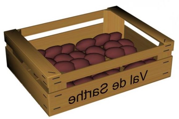 Wooden Crate With Fruit