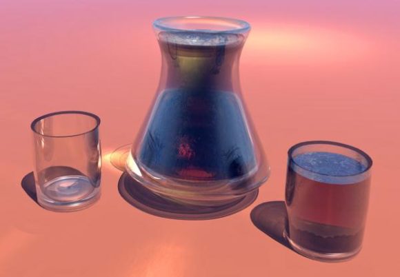 Coffee Pot Cup And Glasses