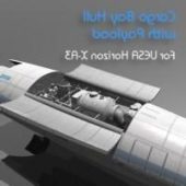 Futuristic Cargo Spacecraft