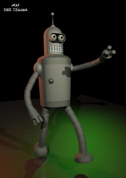 Funny Robot Character