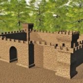Castle Building Wall