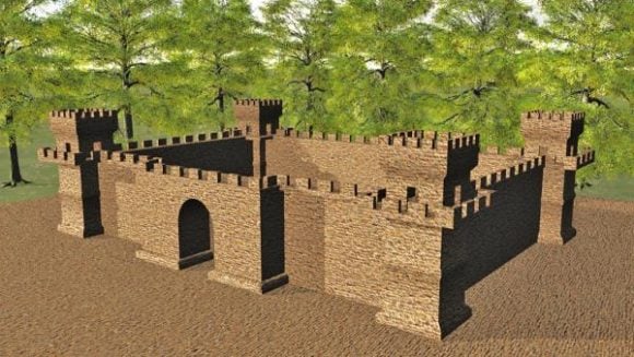 Castle Building Wall