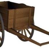 Vintage Wheel Cart Charrette