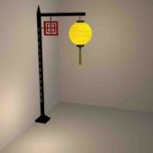 Chinese Antique Lantern Column