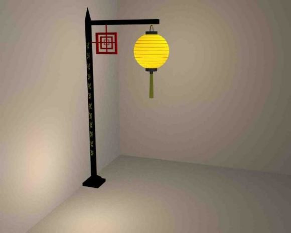 Chinese Antique Lantern Column
