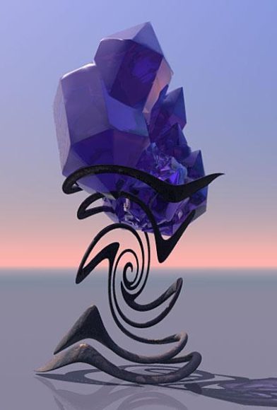 Crystals Swirl Shape