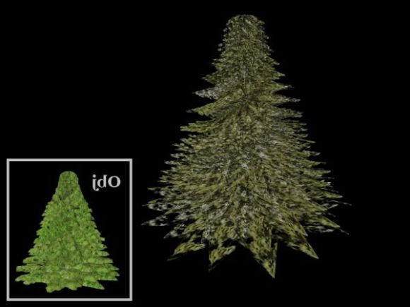Realistic Christmas Pine Tree