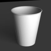 White Plastic Coffee Cup