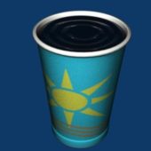 Plastic Coffee Cup With Liquid