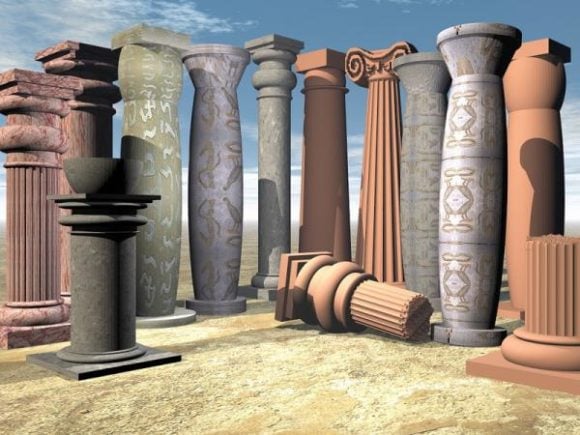 Greek Columns Abandoned