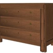Commode Wood Side Cabinet