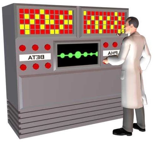 Computer Bank With Man Character