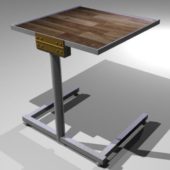 Computer Wood Table Cantilever Style